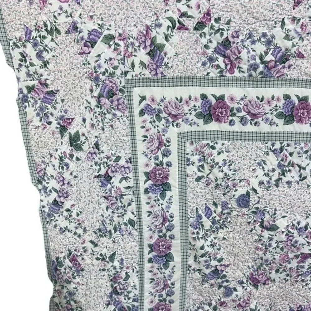 Vintage purple green